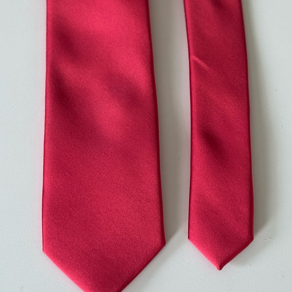 JF J.Ferrar Men’s Coral 100% Silk Necktie Tie